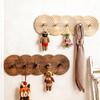 1pcs Bohemian Creative Wooden Threaded Hook Rack Wall-Mounted Coat Key & Hat Hanger Home Bedroom Wall Decorative