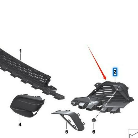 BMW 7 Series G11/G12 Front Bumper Grille (51118069771, 51118069772)