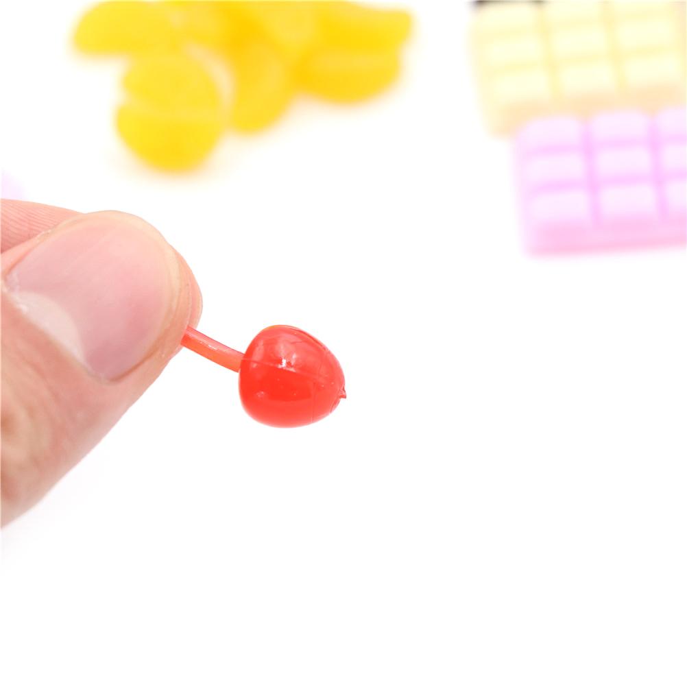 New Simulation Food Fake Cherries Chocolate Cookie Stick Resin Miniature Art Flatback Cabochon DIY Decorative Craft Scrapbooking