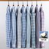 New Cotton Plaid Casual Shirts For Men Long Sleeve Fashion Print Checked Regular Fit Mens Plaid Shirts Dress Daily Clothing Soft