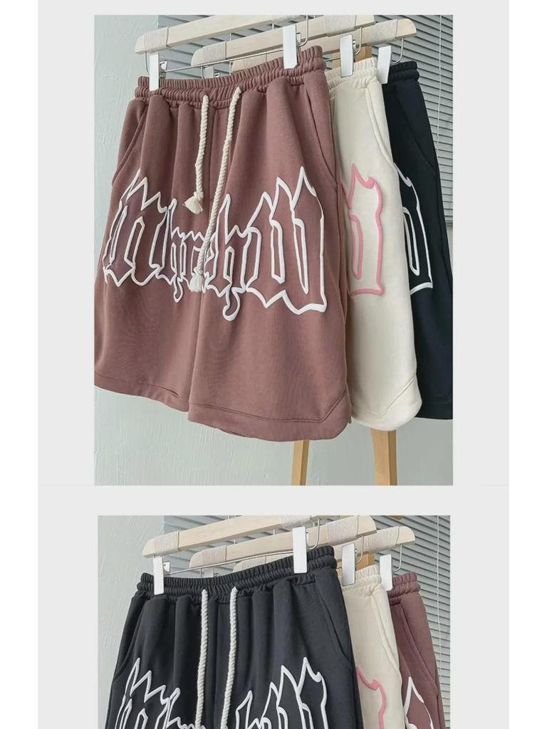 Herren Trendige Locker Geschnittene Gerade Sommer Strandshorts