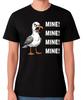 Mina del Gabbiano Avido! T-Shirt Divertente Uccello Meme Grafica Unisex Tee