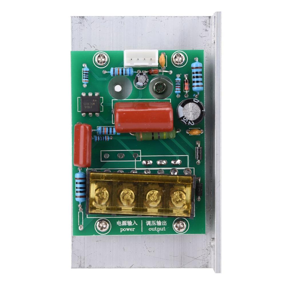 6000W SCR Digital Voltage Regulator Controlled Rectifier Digital Dimmer Thermostat Module Heavy-Duty Heat Sink AC 220V