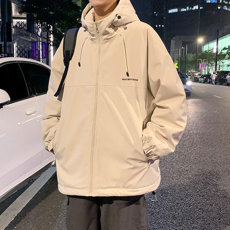 

Men s Windbreaker: 2025 Winter Cotton-Padded Jacket, Warm & Lightweight Trendy Coat Default Item