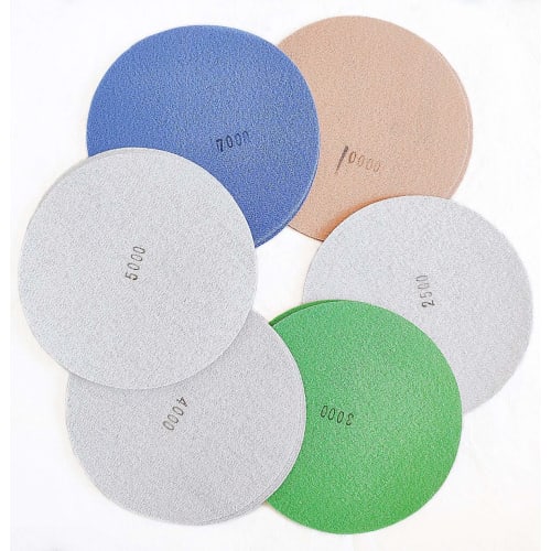 YONIK Waterproof Sandpaper Set, 75mm Round, for Mirror Polishing and Water Sanding (25 Sheets, 5 Grits Each, 3000, 4000, 5000, 7000, 10000)