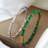 Women's Bamboo Joint Titanium Steel Oil Drip Bracelet: Simple, Durable, Fade-Resistant Stainless Steel