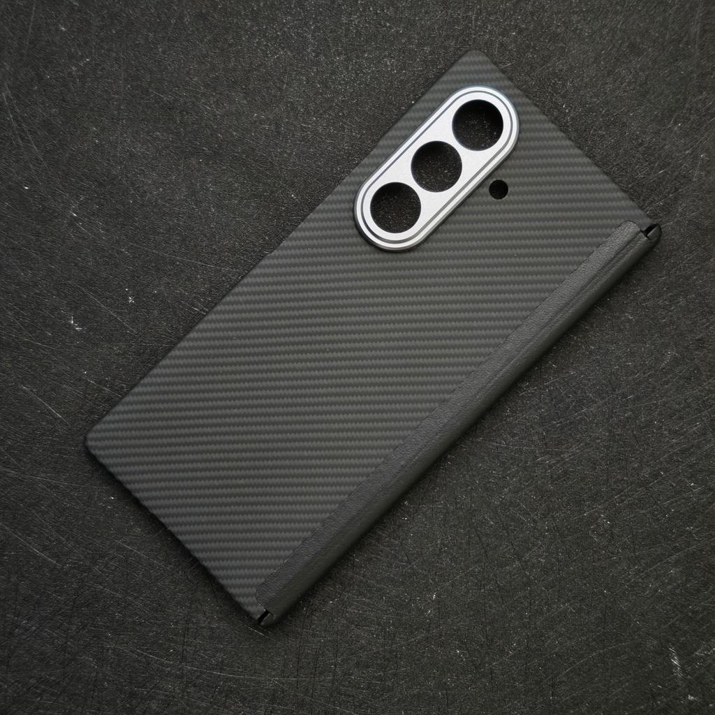 Suitable for Samsung Zfold7 Kevlar Mobile Phone Case Samsung Z Fold7 Folding Ultra Thin Magnetic Protective Case