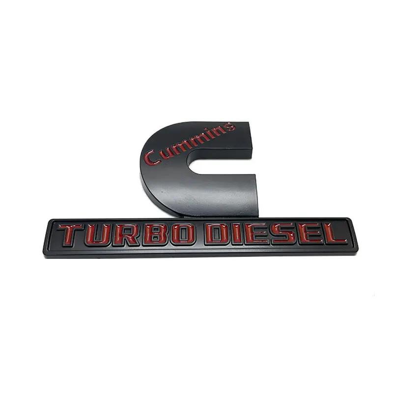 Adesivi per auto con logo CUMMINS TURBO DIESEL per pickup Dodge RAM 1500 2500 accessori di ricambio decalcomanie decorative per fiancata