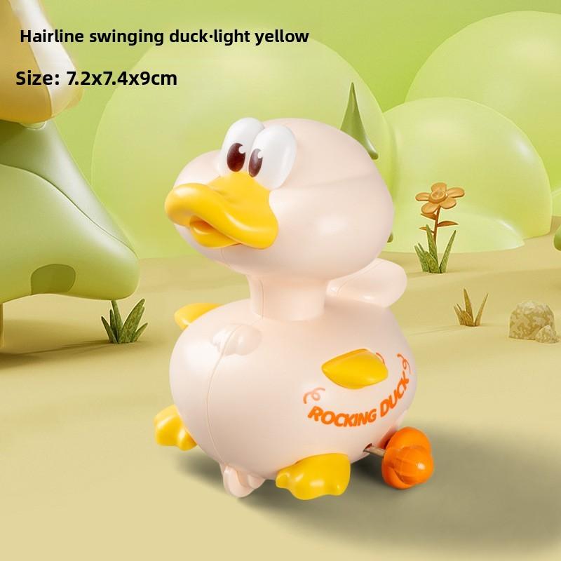 Mechanical Swinging Toy Duck Toddlers Learning Development Plastic Material