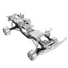 RC Car Chassis Frame Kit Aluminium Alloy Frame with Wheel Hubs for   SCX24 C10 1/24 RC Car