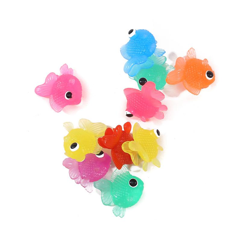 Colorful Simulation Goldfish Model Soft Rubber Gold Fish Small Goldfish Kids Toy Plastic Goldfish Gift Toys For Kids
