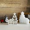 New Creative Hollow Gifts Christmas Tree Ornaments Silicone Mold DIY Handmade Christmas Tree Gift Cement Plaster Home Decorative