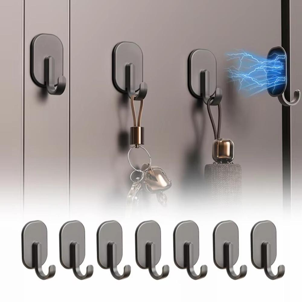 1/2/3/4PCS Strong Magnetic Magnetic Hook Key Hanger Heavy Duty Wall-mounted Hook Multi-Purpose Key Towel Storage Holder