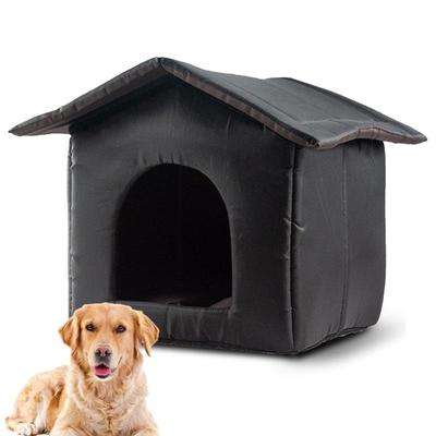 Outdoor Feral Cat Shelter Rainproof Winter Warmth Enclosed Cat Dog Sleeping House For Outdoor Puppy Shelter