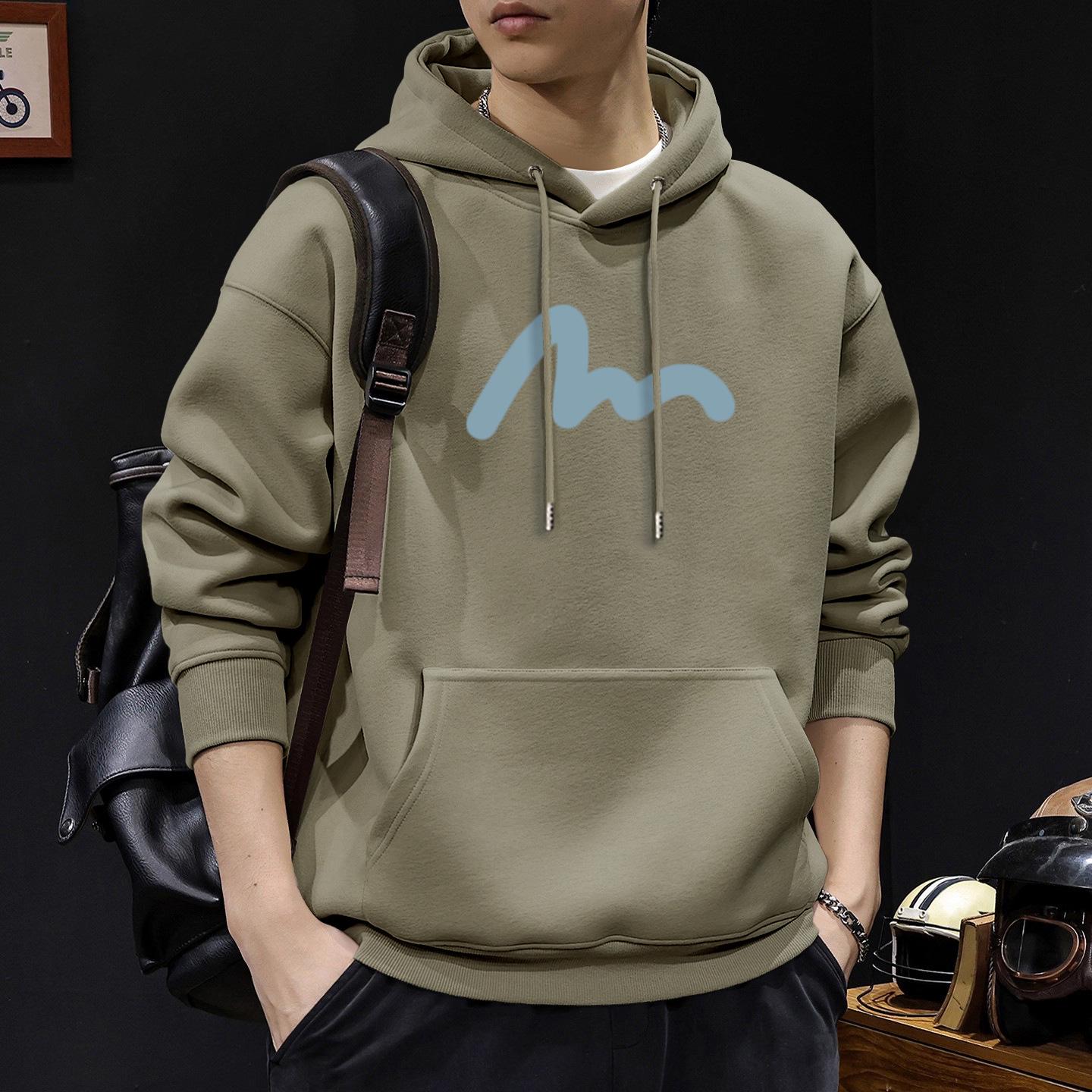 420g Men s Heavyweight Hoodie - Trendy American Retro Style for Spring & Autumn M (115-140 jin)