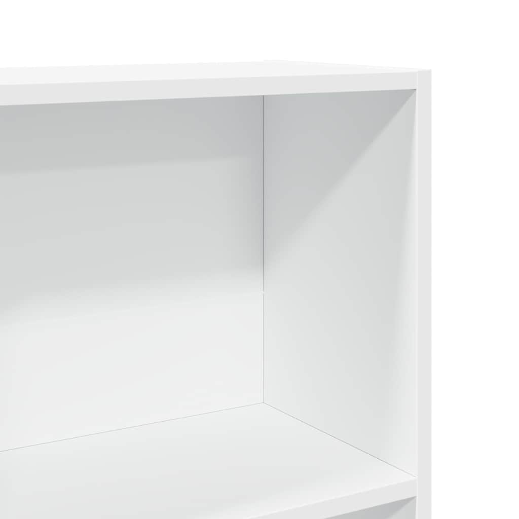 Vidaxl Bookshelf, White, 80X30X152 Cm, Wood-Based Material