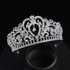 Bride Silver Crystal Girls and Children's Crown Wedding Hair Accessories Wedding Dress Accessories European Birthday Tiara Crown