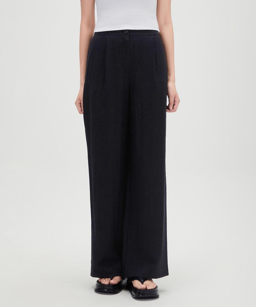 MIXXO Essential Elastic Waist Wide Slacks_Miwtwg610A