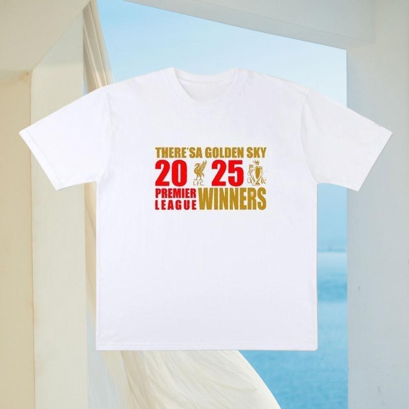 English Premier League Liverpool 20 Champions League Winners' Same Style Never Solo Fan Champion Commemorative  T-shirt