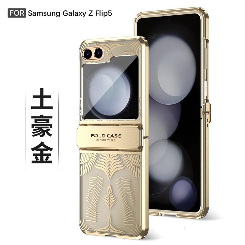 Flip 7 FE 6 Fold Phone Case Luxury Plating Clear Hinge Shockproof Cover