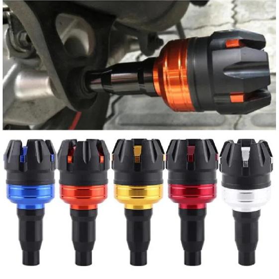 1 st Motorcykel Ram Slider Kraschskydd Kollisionsfallskydd Anti-kraschkåpor M10 10 mm Skruv Universell Motocross Motorcykel