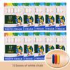 12 PCS Dustless Chalk Colored / White Non-Toxic Dust-Free Vibrant Blackboard Kids Teachers Stationery Office School Supplies
