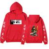 Unisex Attack on Titan Hoodie, Levi Ackerman & Eren Yeager Front Back Print Pullover, Long Sleeve Anime Graphic Hooded Sweatshirt Streetwear