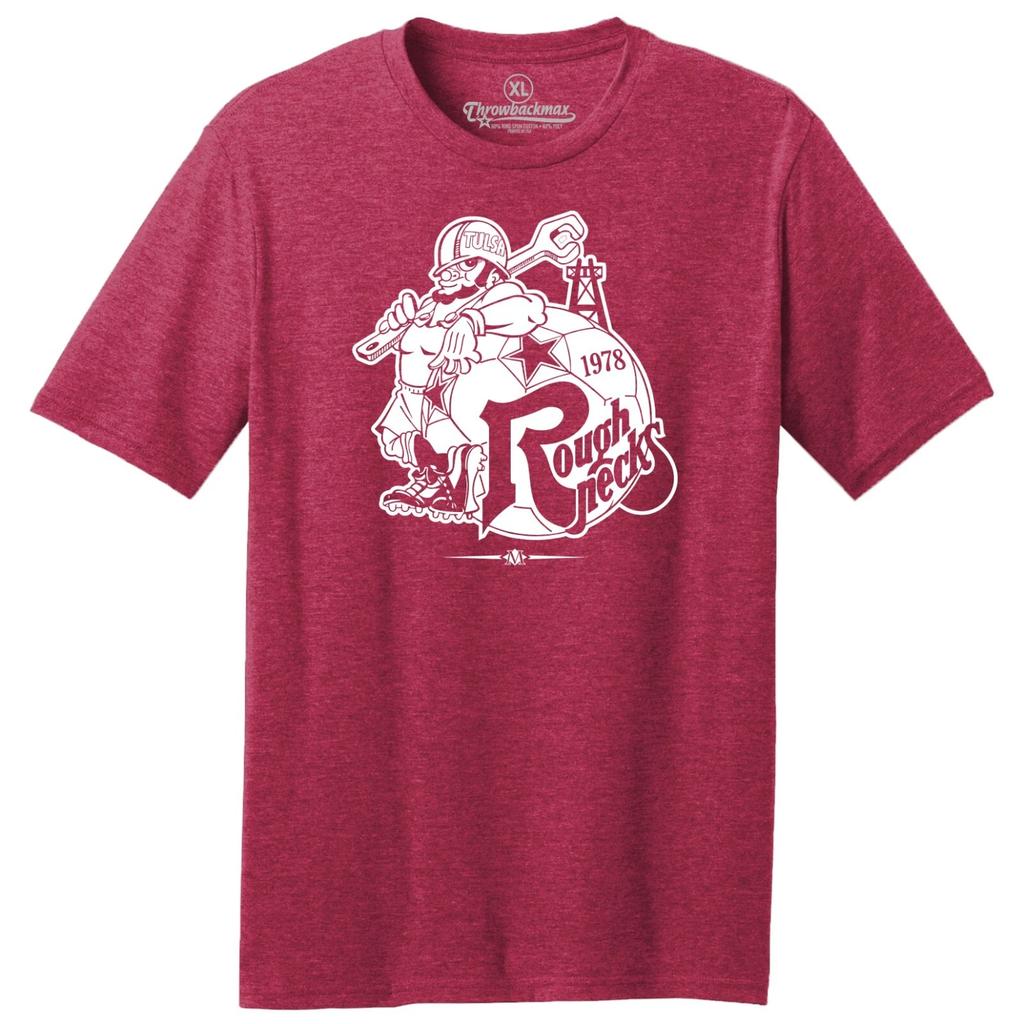 Tulsa Roughnecks 1978 Logo NASL Soccer TRI-BLEND Tee Shirt