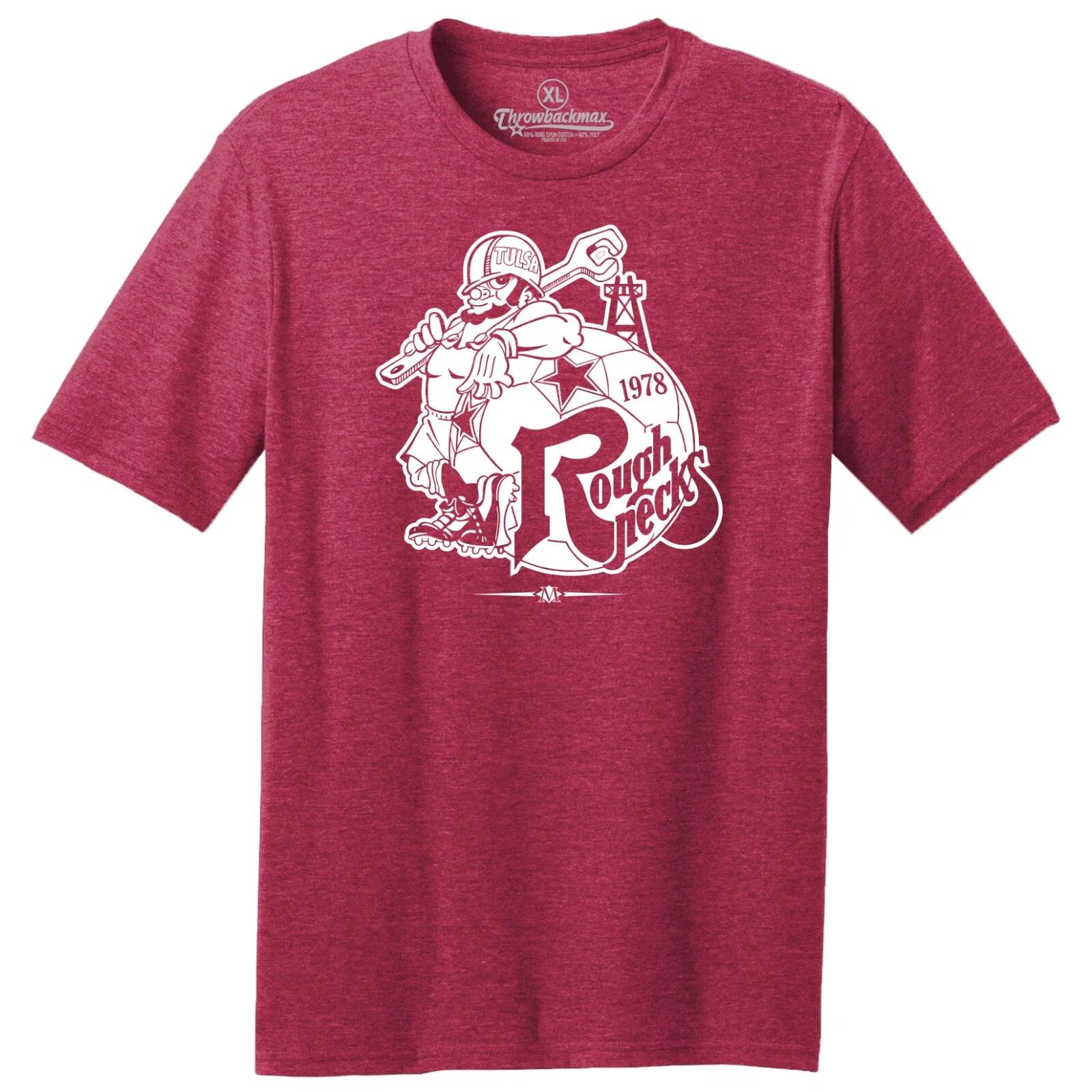 Tulsa Roughnecks 1978 Logo NASL Soccer TRI-BLEND Tee Shirt M