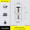 Four-Way Stainless Steel Inner and Outer Thread Elbow Reducer for Water Pipes