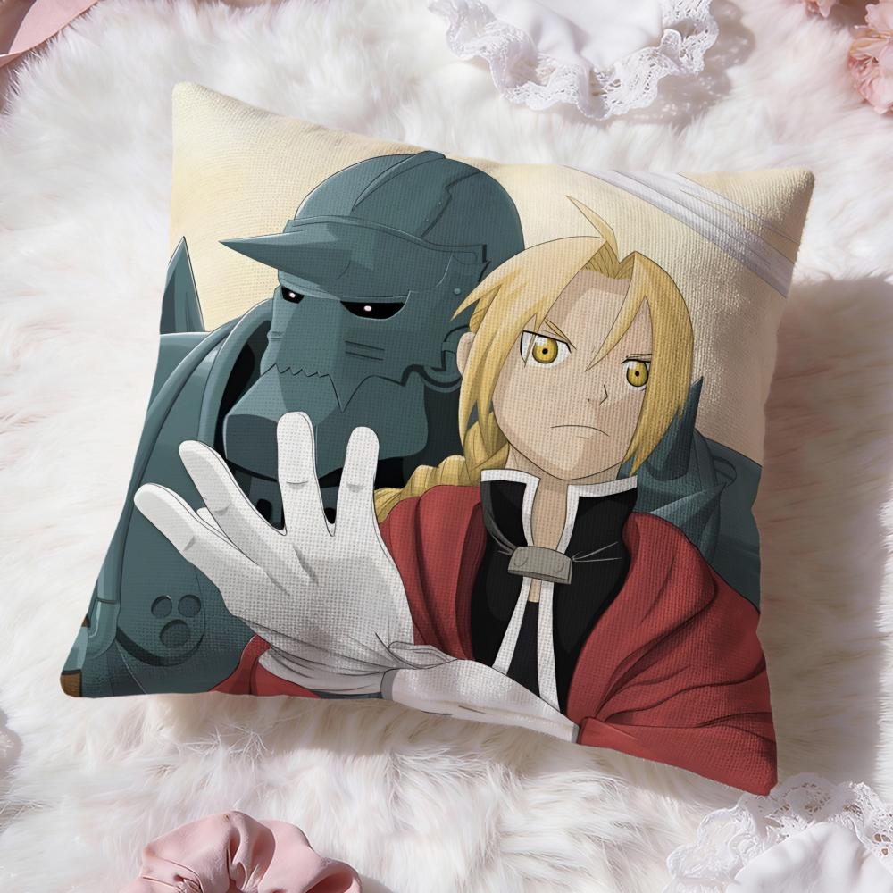Funda de cojín FULLMETAL ALCHEMIST Premium Comfort reversible - Diseño dos en uno para cualquier habitación e interior del coche