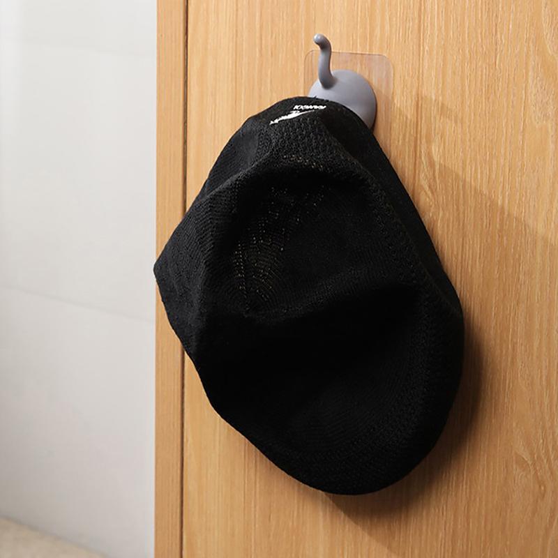 Cartoon Animal Tail Toothbrush Holder Punch-Free Wall Hook Cute Self-Adhesive Bathroom Towel Hook Children Toothbrush Holder