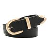 Simple Faux Leather Belt For Women With Alloy Buckle Suitable For Work And Daily Use