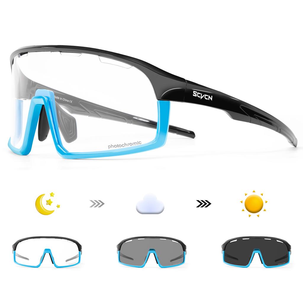 SCVCN Cycling Glasses Outdoor Bicycle Sunglasses for Men UV400 Sports Running Glasses Women MTB Cycling Sunglasses UV400 Hiking