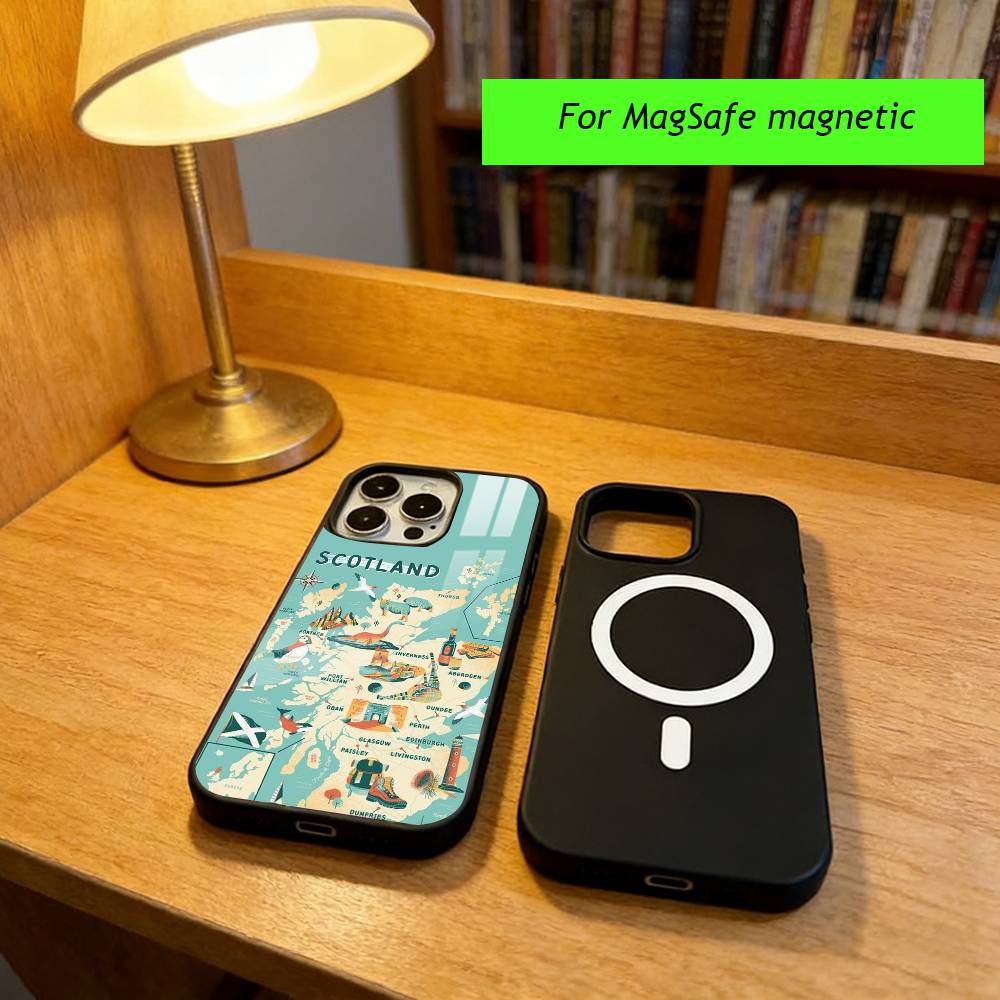 S-Scotland S-Scottish Passport Flag Phone Case For iPhone17,16,15,14,13,12,11 Plus,Pro Magnetic For Magsafe Wireless Charging
