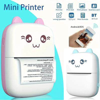 Mini Imprimantă Termică Wireless BT Foto Memo Imprimare Întrebare Greșită Etichetă Imprimantă Bluetooth Portabilă
