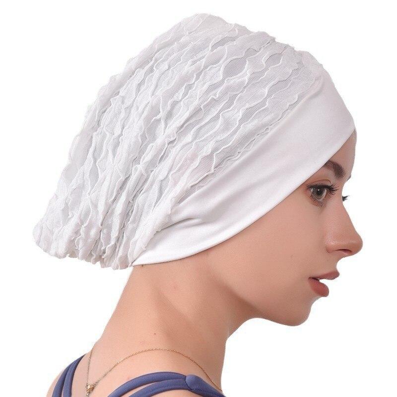 Forehead Cross Women Lace Turban Cap