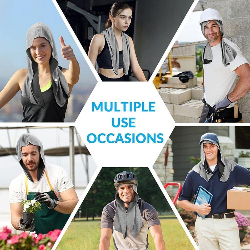 Quick Drying Cooling Towel Breathable Sports Towel Skin Friendly Sunscreen Bandana  for Summer