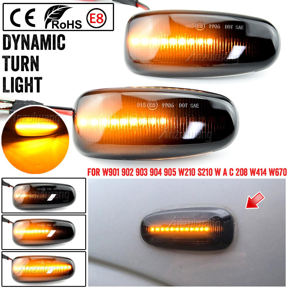 For Mercedes BENZ Side Marker Turn Signal Indicator Led Dynamic Light Sequential Blinker W202 W210 W208 R170 Vito W638
