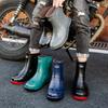 Spring And Autumn Outdoor Rain Boots Men And Women Waterproof Shoes Work Shoes Rain Boots Kitchen Rubber Shoes Water Boots 36-45