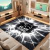 Tappeto in Velluto di Cristallo con Stampa del Derby County Football, Comodo Assorbente d'Acqua Antiscivolo Tappeto per Pavimenti Interni