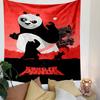 Panda Tapestry Wall Hanging, Kung Fu Panda Movie Poster Art, Cute Wall Decor for Bedroom Living Room Dorm