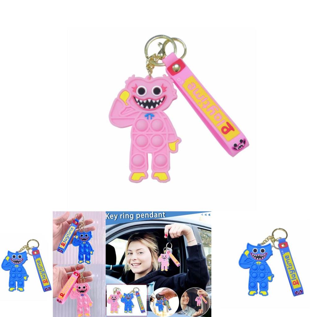 Poppy Playtime Huggy Wuggy Figurky Silikonový Klíčenka Přívěsek Hračka na Uvolnění Stresu