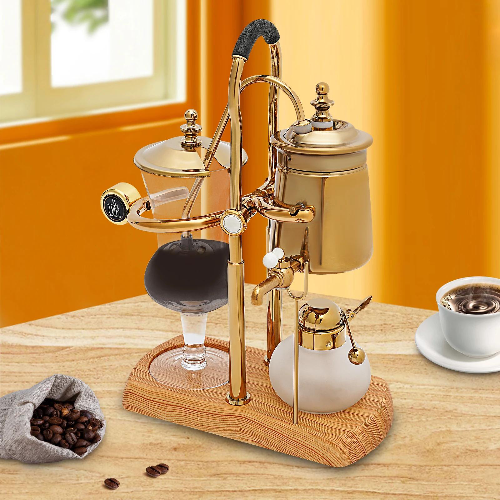 Balanced Siphon Coffee Maker, Coffee Machine Vacuum Brewing System, Vintage Coffee Maker, Manual Standalone Coffee Machine oro