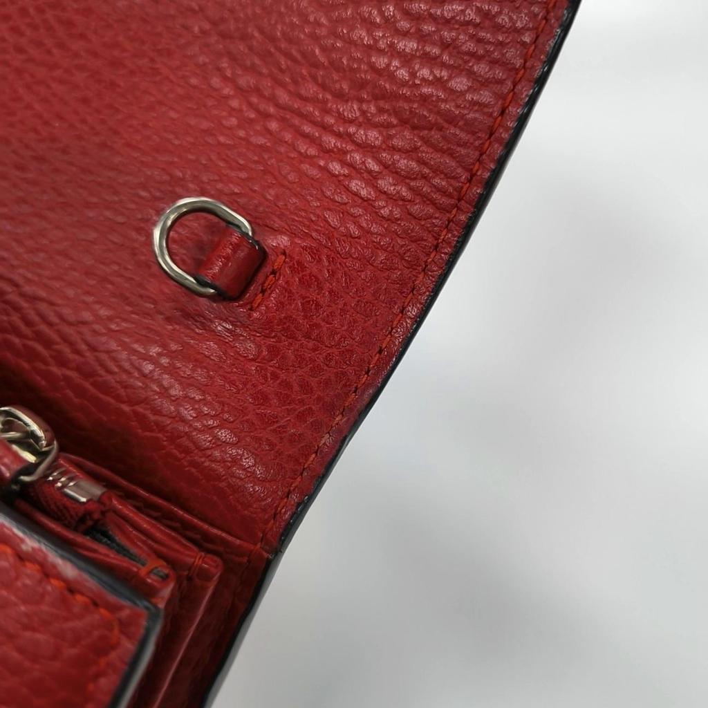 [Pre-Owned] Dionysus Chain Strap Leather Wallet Crossbody Shoulder Bag - Very Good #UU16PI