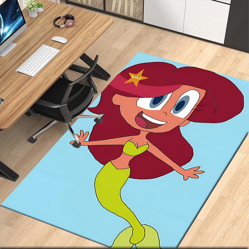 Zig & Sharko Printed Carpetrugfor Office Chair Living Room Bedroom Kitchen Room Decor Gifts