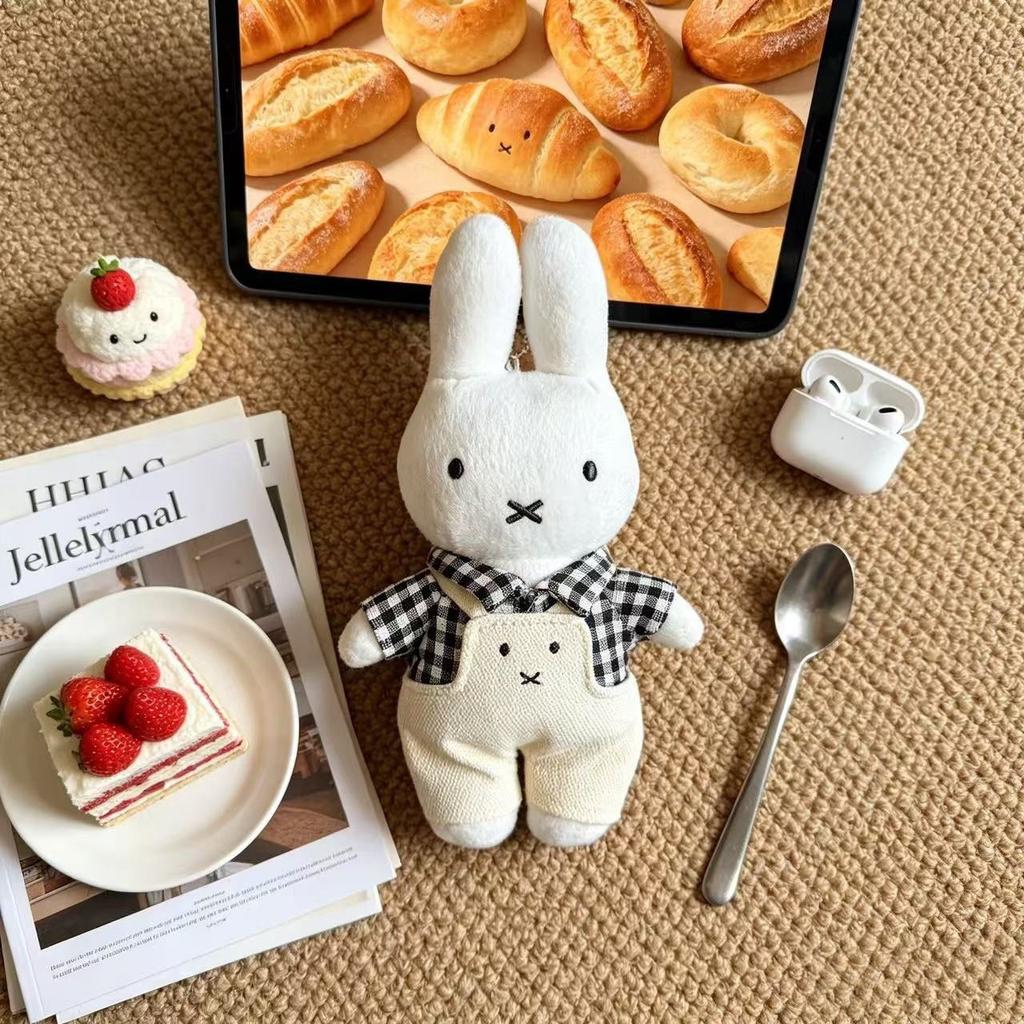 Kawaii Miffy Plush Toy Cute Cartoon Lucky Rabbit Doll Miffy Rabbit Charmpendant Cute Girl Heart Doll Bag Charmpendant