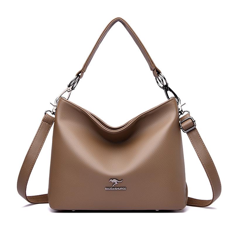 Women's messenger bag women's new fashion versatile hand bag large capacity soft leather shoulder mother bag