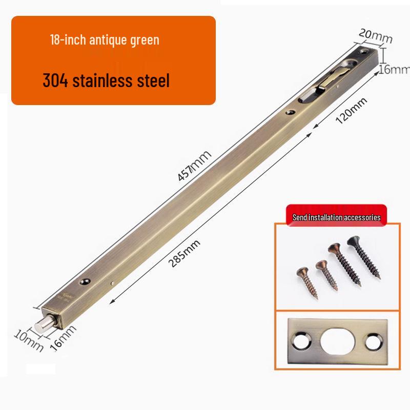 Stainless Steel 304 Concealed Heaven & Earth Fire Door Bolt - 1 Meter Extension