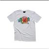 Syna Letter Print Crew Neck Short Sleeve T-Shirt Couples High Street Fashion Casual Top